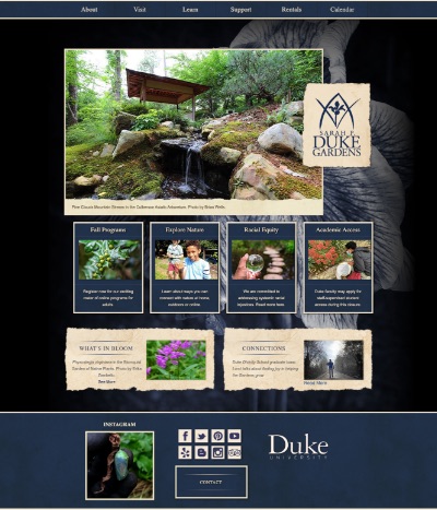 Duke Gardens Website